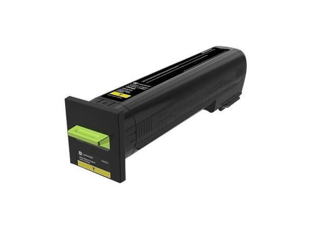 Toner LEXMARK 72K20Y0 8K gul Lexmark toner til CX800 serien 